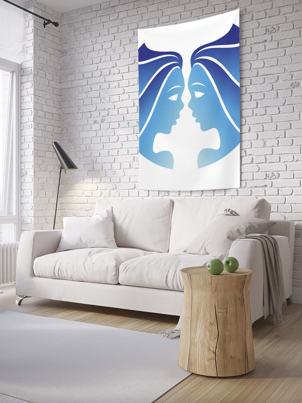 

Вертикальное фотопанно на стену JoyArty Близнецы арт 150x200 см, Близнецы арт