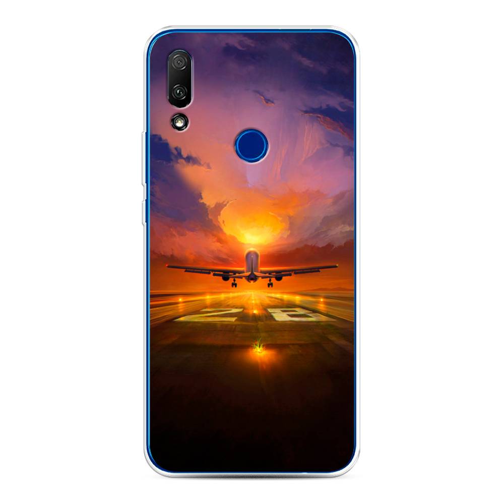 

Чехол для Honor 9X/Huawei P Smart Z "Самолет на посадке", Оранжевый;синий, 69950-6