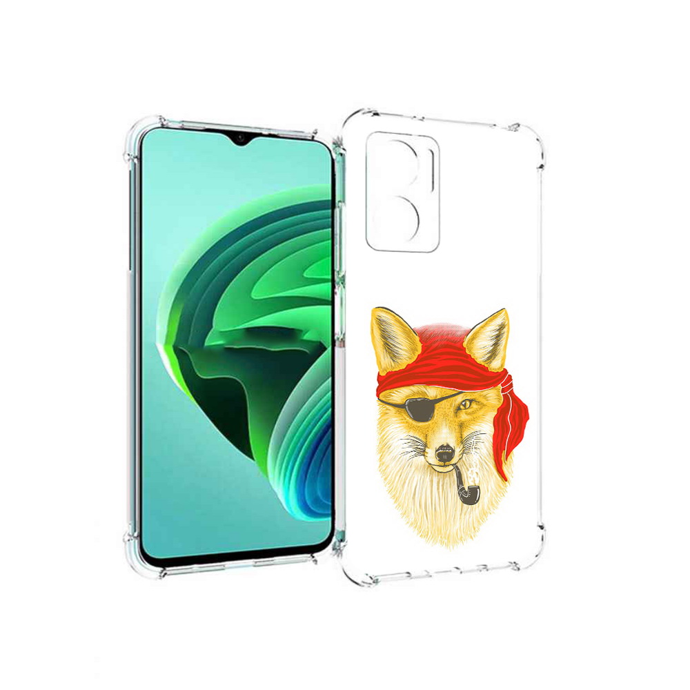 

Чехол MyPads лиса-пират для Xiaomi Redmi Note 11E 5G/Redmi 11 Prime 5G/Redmi 10 5G, Прозрачный, Tocco