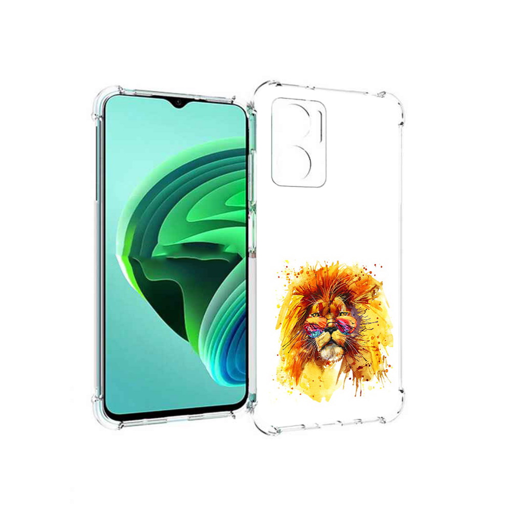 

Чехол MyPads лев в очках для Xiaomi Redmi Note 11E 5G/Redmi 11 Prime 5G/Redmi 10 5G, Прозрачный, Tocco