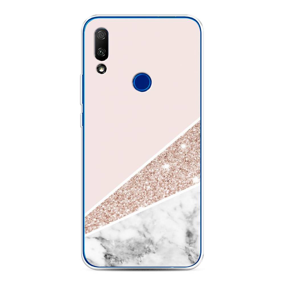 

Чехол для Honor 9X/Huawei P Smart Z "Блестящий розовый мрамор", 69950-3