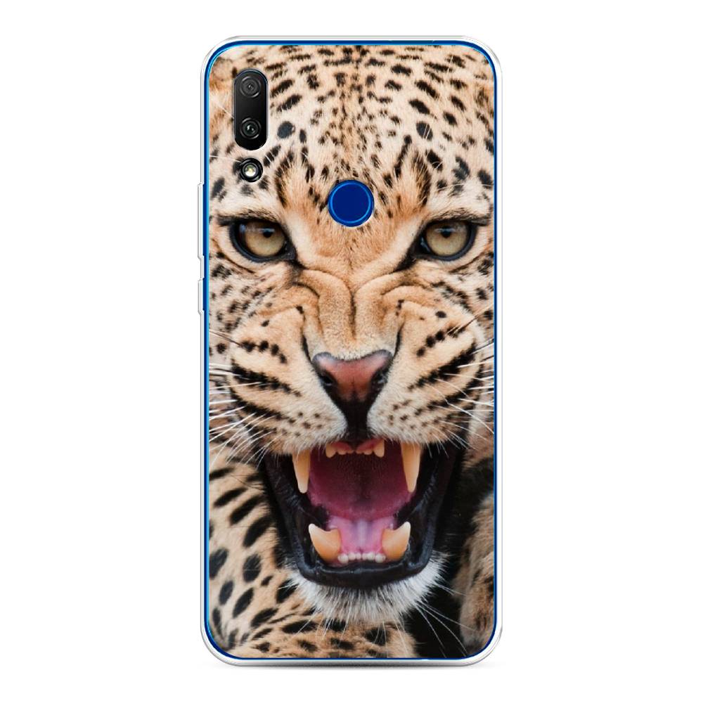 

Чехол для Honor 9X/Huawei P Smart Z "Леопард 3d", Бежевый;черный, 69950-6