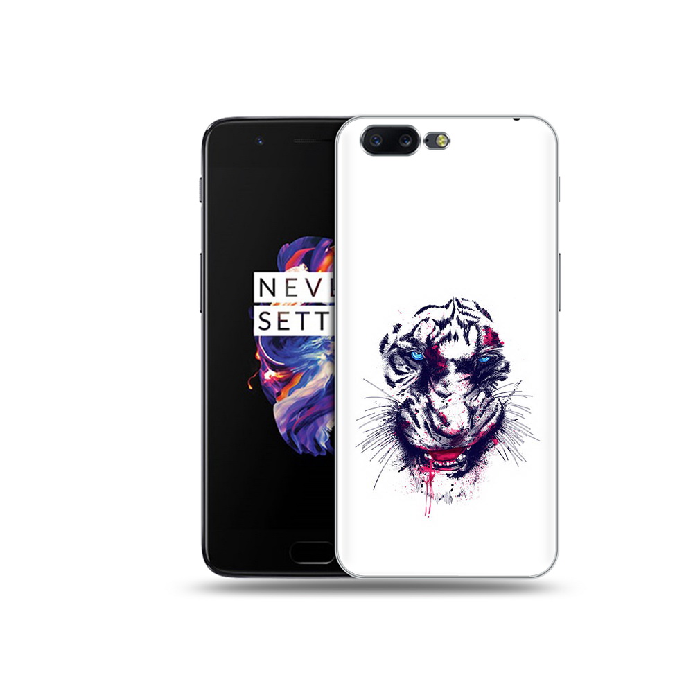 

Чехол MyPads Tocco для OnePlus 5 безумный тигр, Прозрачный, Tocco