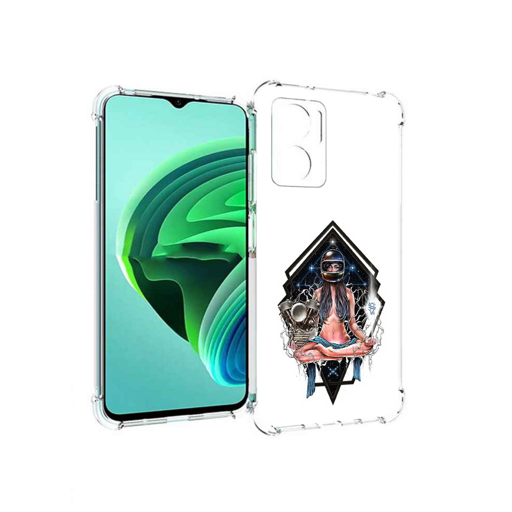 

Чехол MyPads красивая девушка в шлеме для Xiaomi Redmi Note 11E 5G, Прозрачный, Tocco