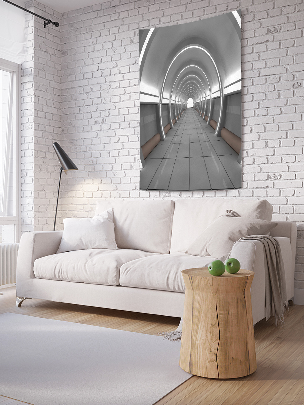 

Вертикальное фотопанно на стену JoyArty Солнечный коридор 100x150 см, Солнечный коридор
