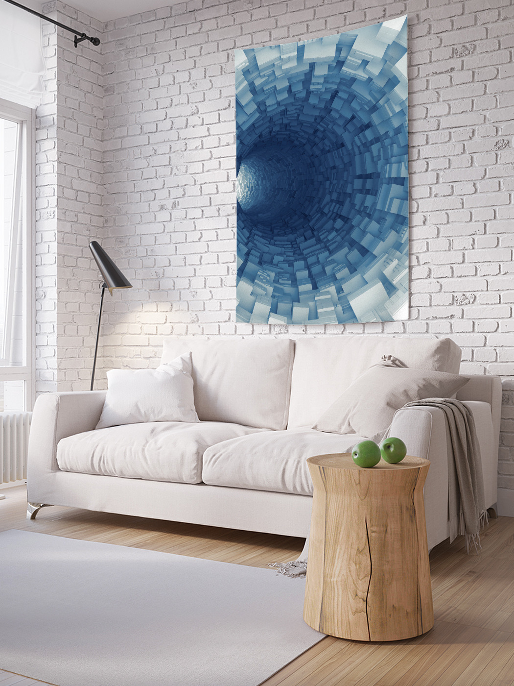 

Вертикальное фотопанно на стену JoyArty Рельефный тоннель 100x150 см, Рельефный тоннель