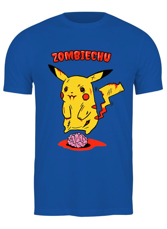 

Футболка мужская Printio Zombiechu синий L, Zombiechu