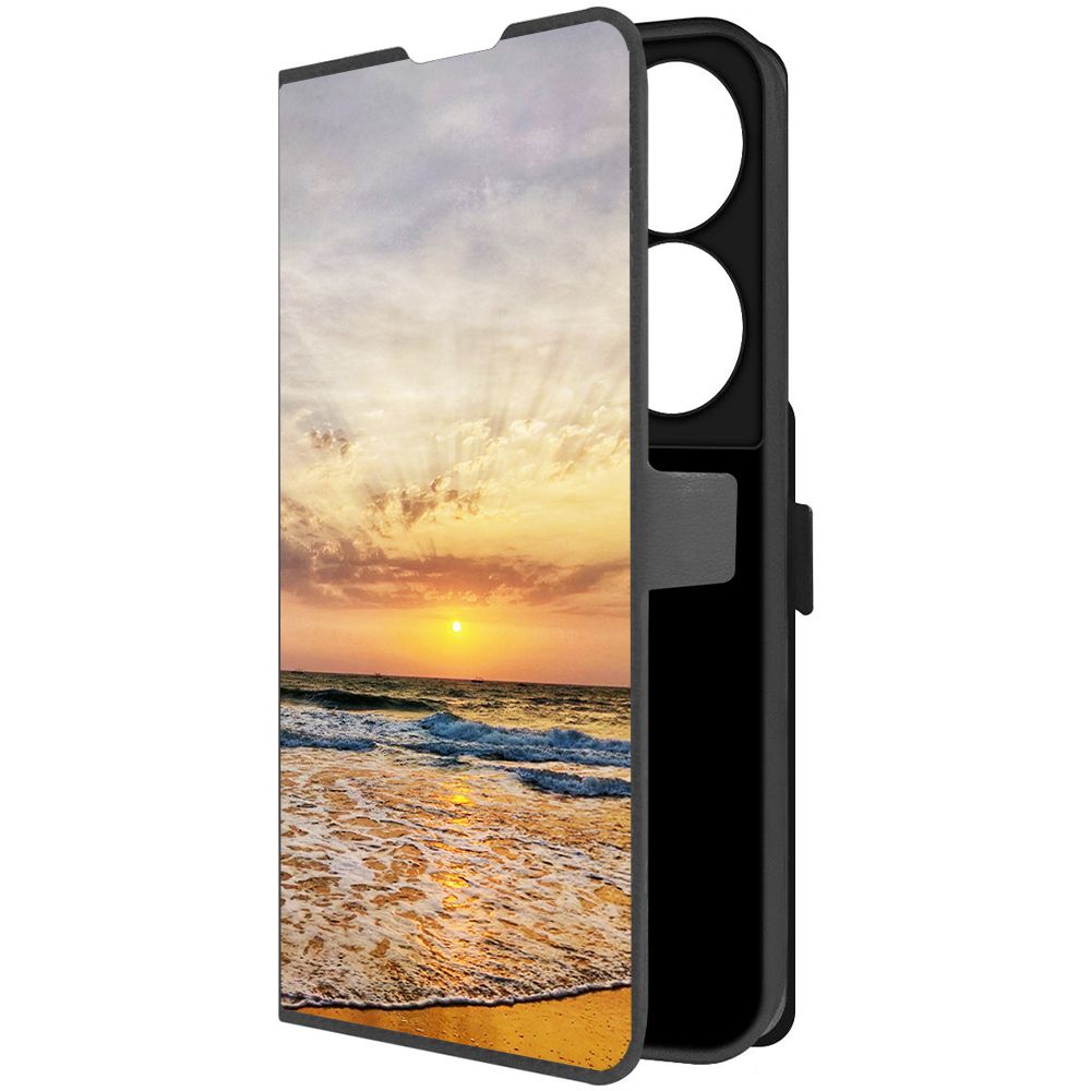 

Чехол-книжка Krutoff Eco Book для Honor X7b Индия, Пляжи Гоа (черный)