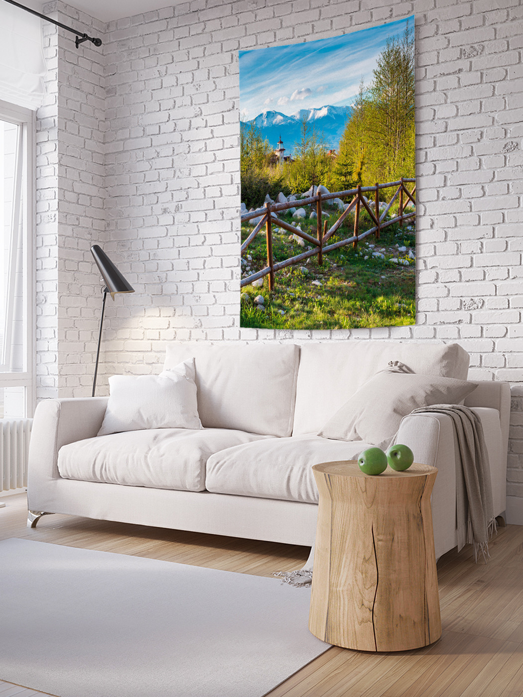 

Вертикальное фотопанно на стену JoyArty Предупреждающий забор 100x150 см, Предупреждающий забор