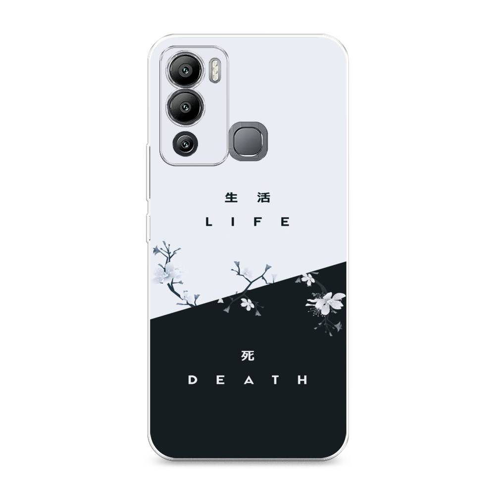 фото Силиконовый чехол "life and death" на infinix hot 12i awog