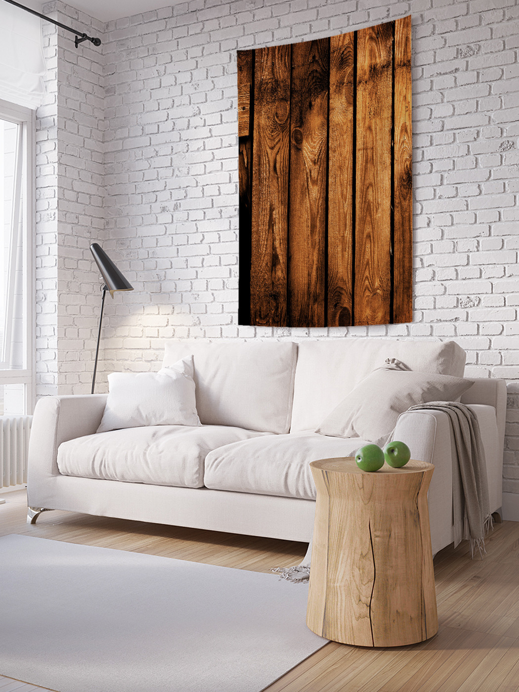 

Вертикальное фотопанно на стену JoyArty Деревянный забор 100x150 см, Деревянный забор