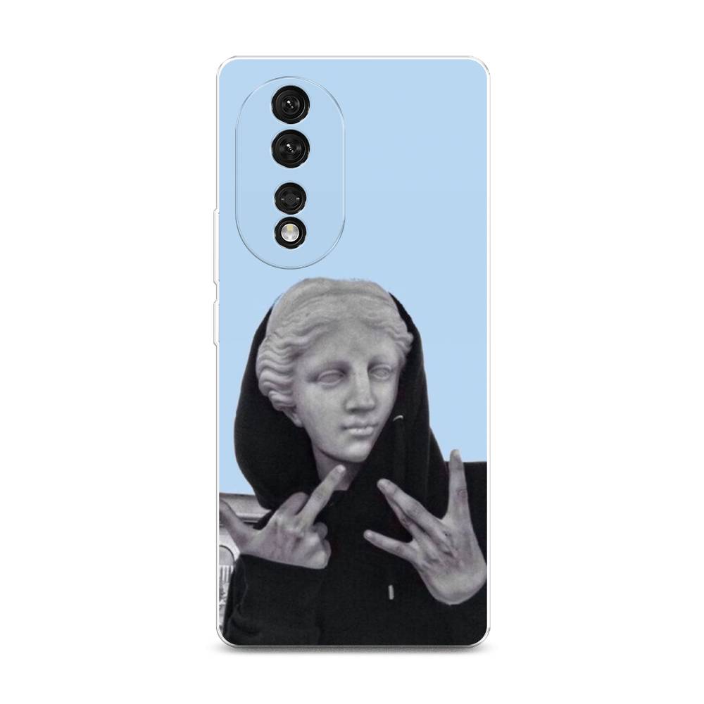 

Чехол Awog на Honor 80 "SWAG статуя", Голубой, 6120350-9