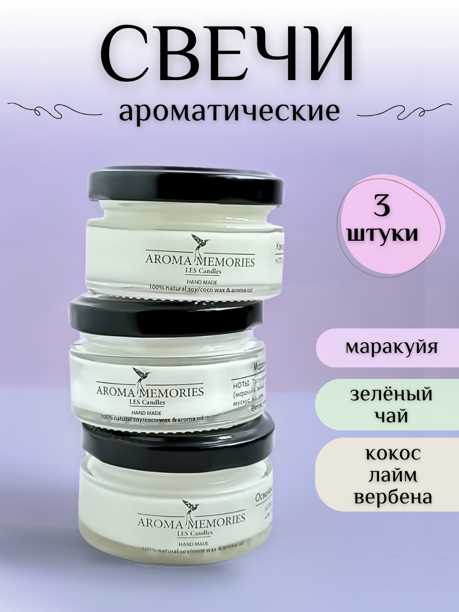 

Набор ароматических свечей Aroma_memories, Svechi_banki3