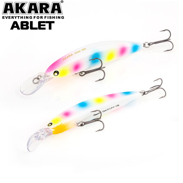 

Воблер Akara Ablet 90S 14 гр 1/2 oz 3,5 in A170, Разноцветный, Ablet