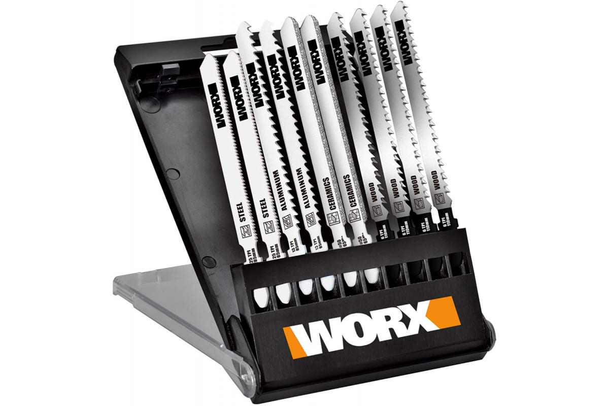 Набор пилок для лобзика 10 шт WORX WA8106