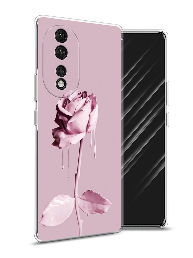 

Чехол Awog на Honor 80 "Роза в краске", Белый;розовый, 6120350-8