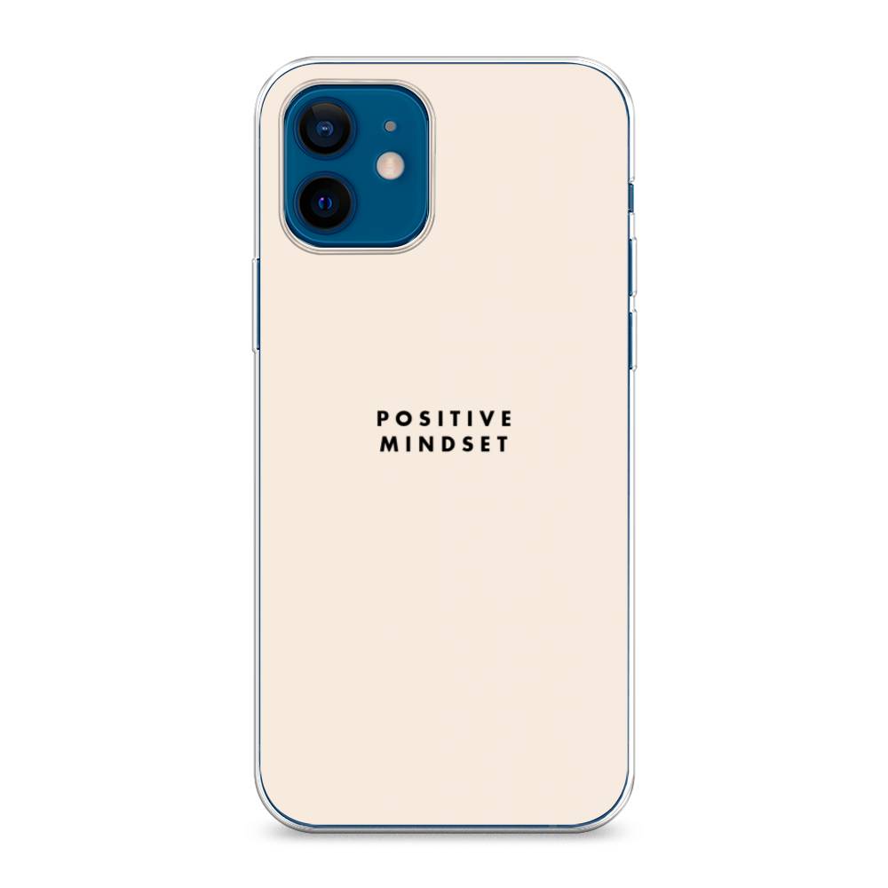 фото Силиконовый чехол "позитивное мышление" на apple iphone 12 mini awog