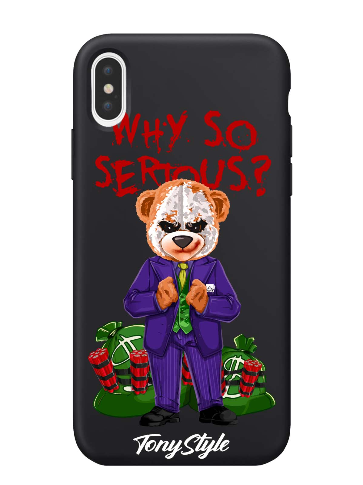 

Чехол Tony Style iPhone Xs Max Tony Style Джокер Joker Why so serious, iPhone Xs Max Tony Style Джокер Joker Why so serious