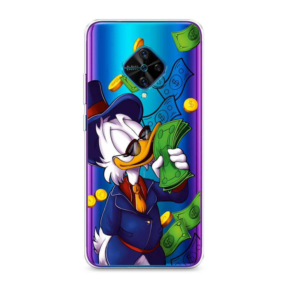 

Чехол на Vivo Y9s "Scrooge McDuck with Money", Синий;зеленый;белый, 262450-6