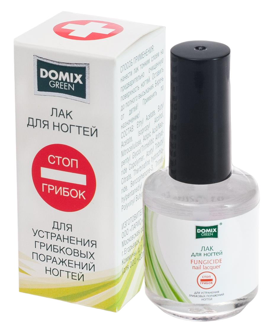 

Domix Green Professional Лак для устранения грибковых поражений ногтей СТОП ГРИБОК, 17 мл