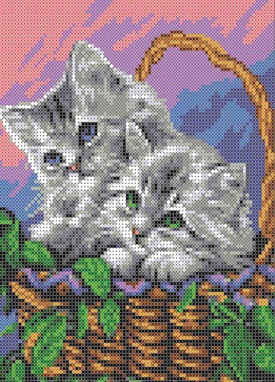 

Набор для вышивания Каролинка Мамы и их зверята. Котята КБЖН(Ч) 4036