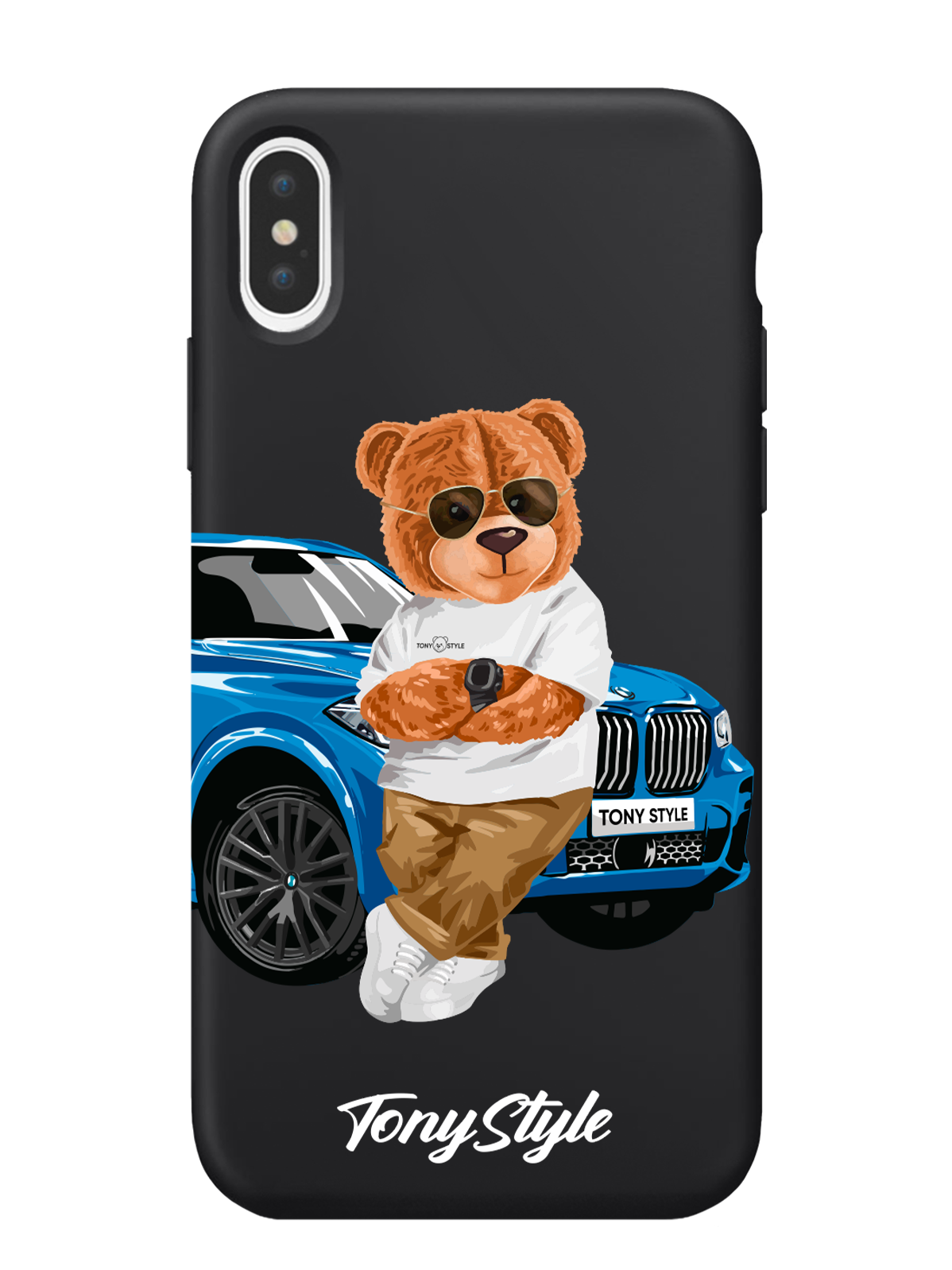 

Чехол Tony Style iPhone Xs Max Tony Style с машиной, Голубой;коричневый;белый, iPhone Xs Max Tony Style с машиной