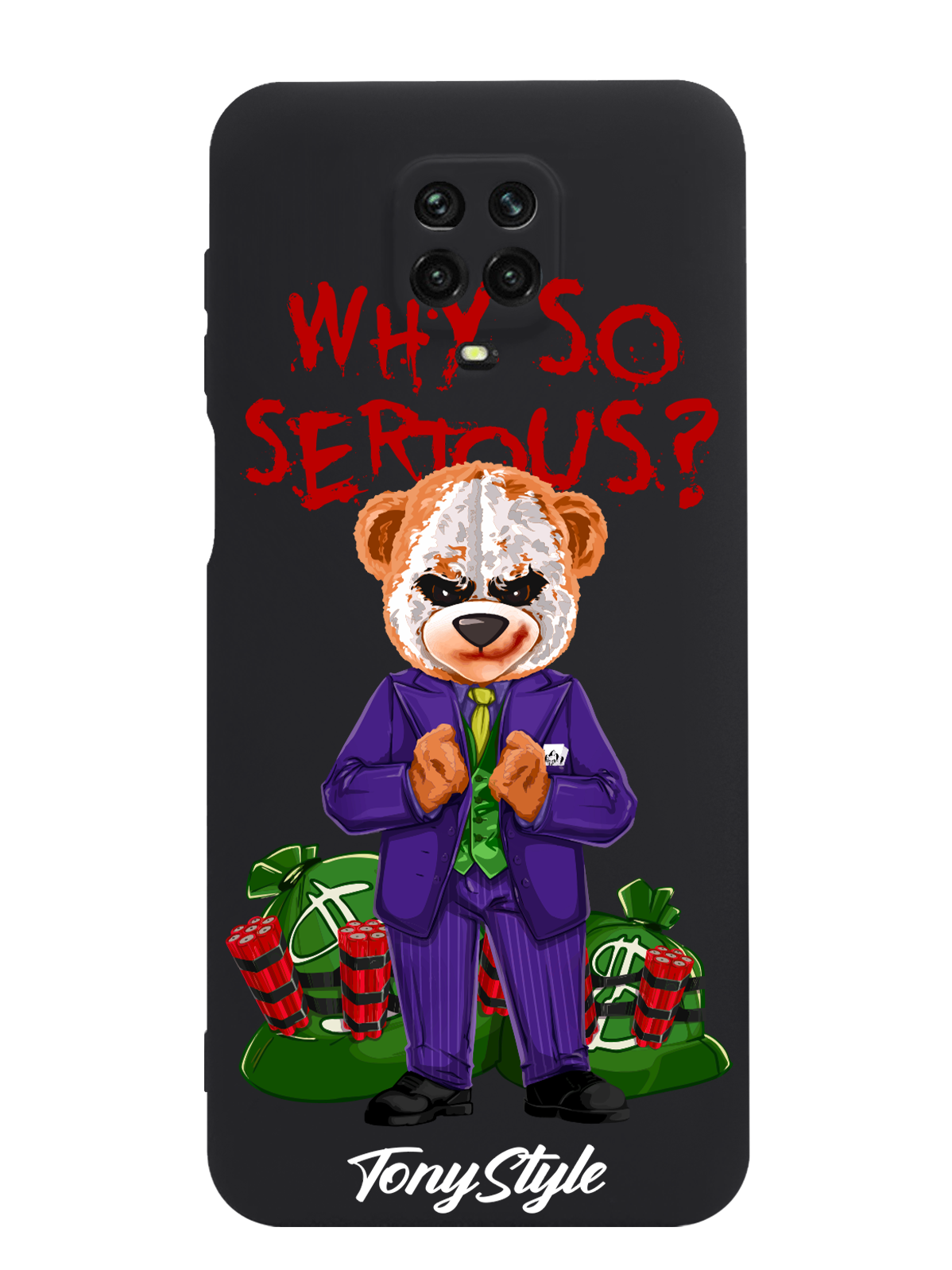 

Чехол Tony Style Xiaomi Redmi Note 9 Pro Tony Style Джокер Joker Why so serious, Xiaomi Redmi Note 9 Pro Tony Style Джокер Joker Why so serious