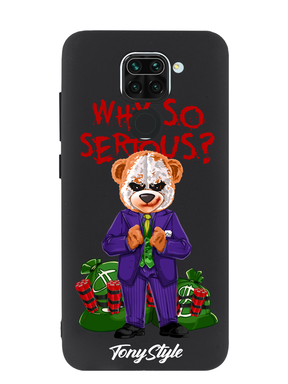 

Чехол Tony Style Xiaomi Redmi Note 9 Tony Style Джокер Joker Why so serious, Xiaomi Redmi Note 9 Tony Style Джокер Joker Why so serious