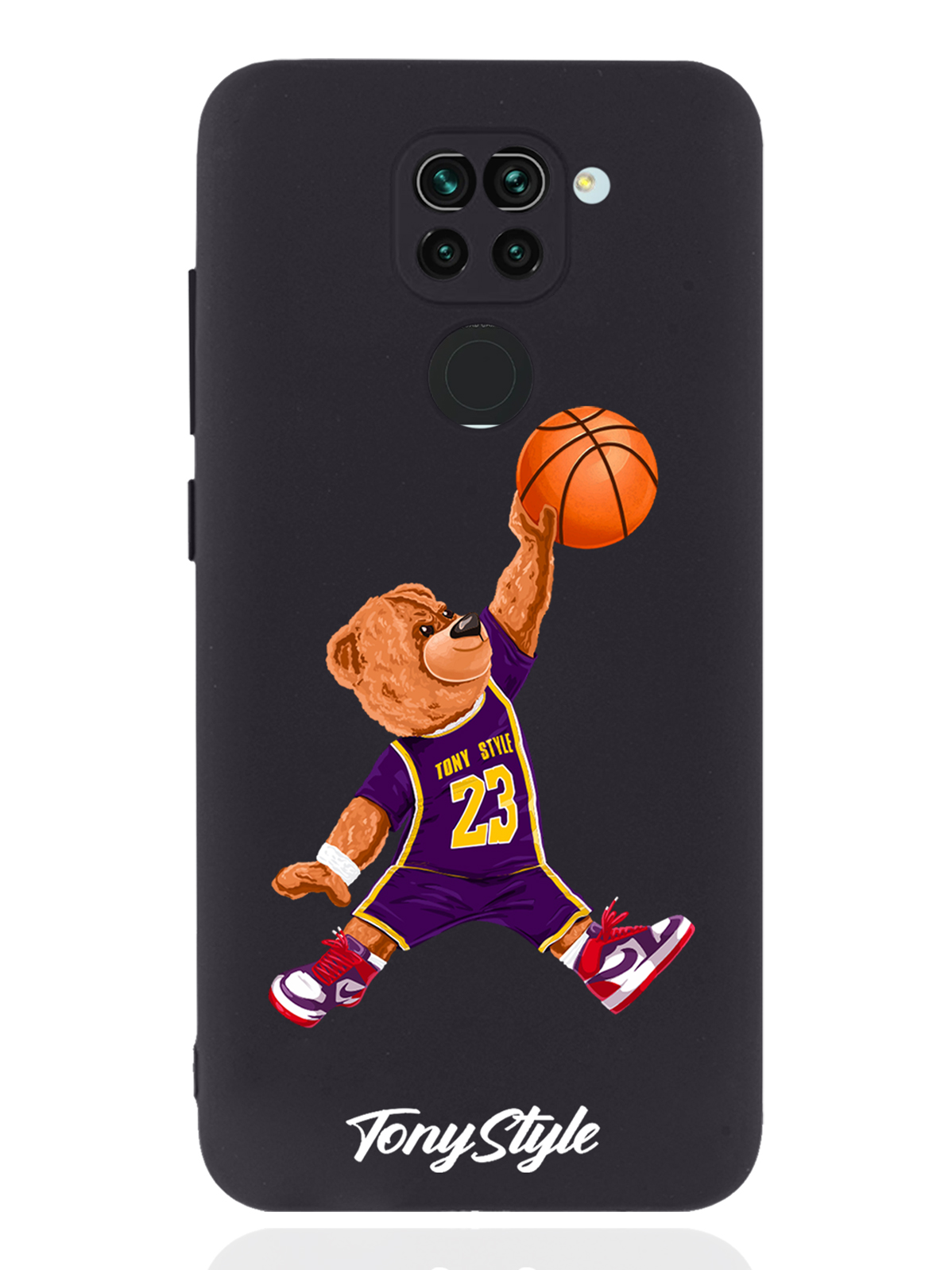 Чехол Tony Style Xiaomi Redmi Note 9 Tony Style баскетболист с мячом