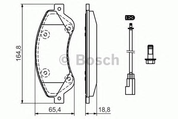 

Комплект тормозных колодок BOSCH 0986494236