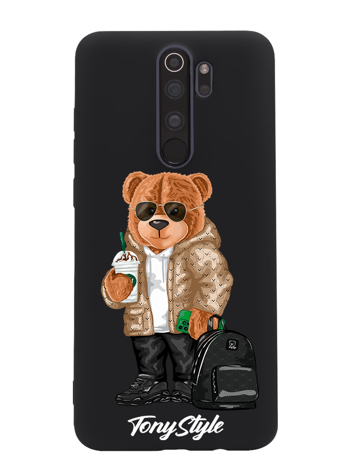 

Чехол Tony Style Xiaomi Redmi Note 8 Pro Tony Style в очках, Коричневый;черный;белый, Xiaomi Redmi Note 8 Pro Tony Style в очках