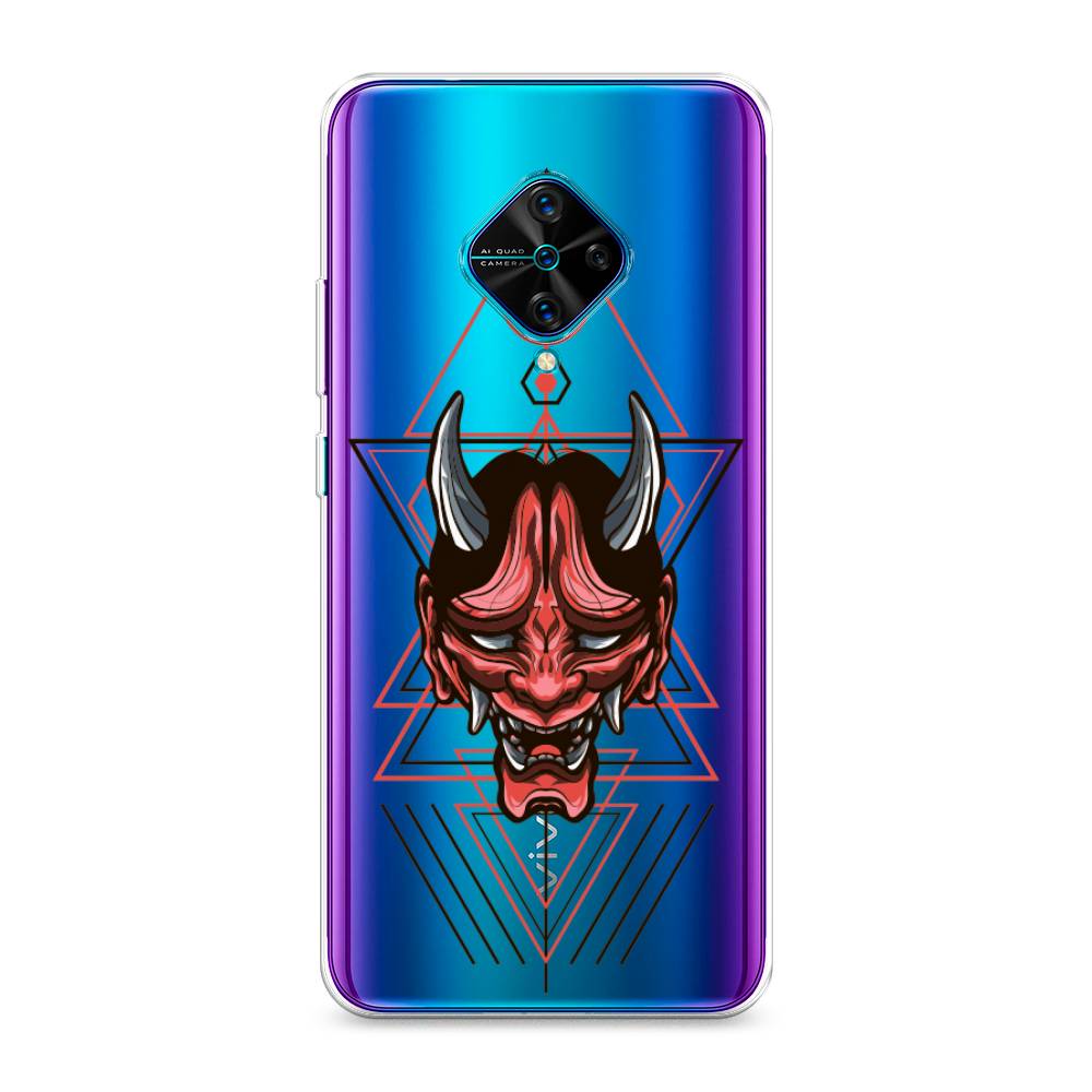 

Чехол для Vivo Y9s "Hanya Oni mask", Серый;красный;черный, 262450-4