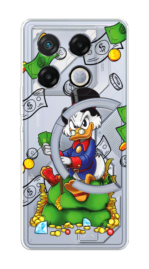 

Чехол на Infinix GT 20 Pro "Scrooge Richness", Черный;синий;зеленый, 3106250-1