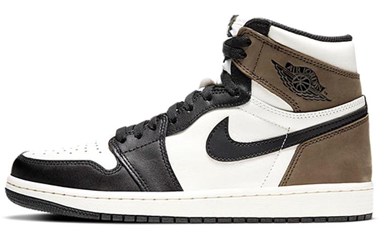 

Кеды унисекс Jordan Air Jordan 1 Retro High Og Dark Mocha разноцветные 47.5 EU, Разноцветный, Air Jordan 1 Retro High Og Dark Mocha