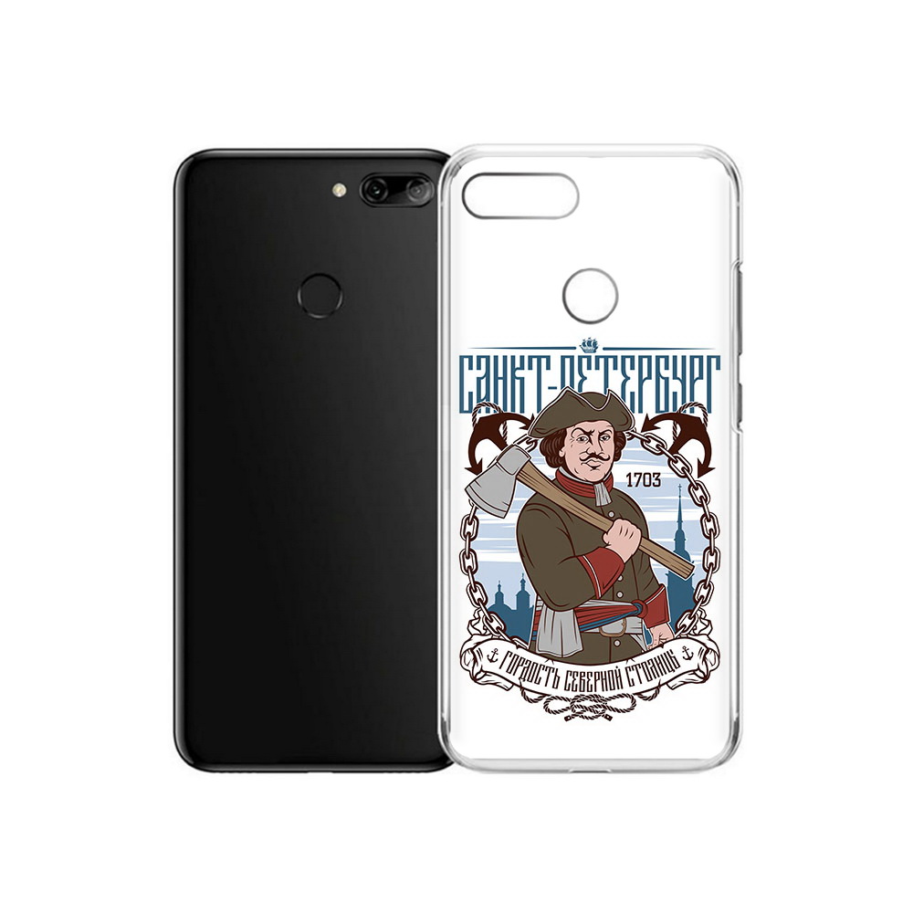 

Чехол MyPads Tocco для Alcatel 1S Петр первый (PT227137.662.134), Прозрачный, Tocco