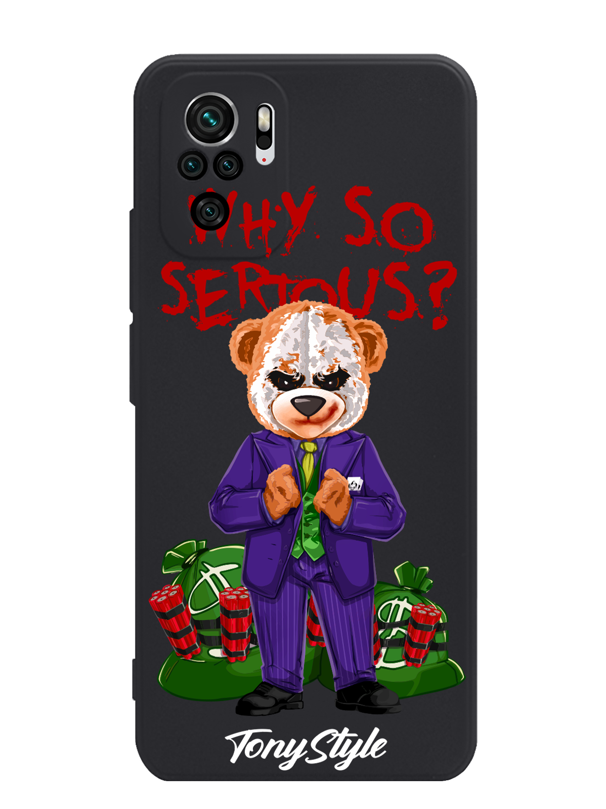 

Чехол Tony Style Xiaomi Redmi Note 10 /10S Tony Style Джокер Joker Why so serious, Xiaomi Redmi Note 10 /10S Tony Style Джокер Joker Why so serious