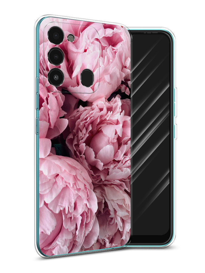

Чехол Awog на Tecno Spark Go 2022/8С/9 "Нежные пионы", Разноцветный, 301250-8