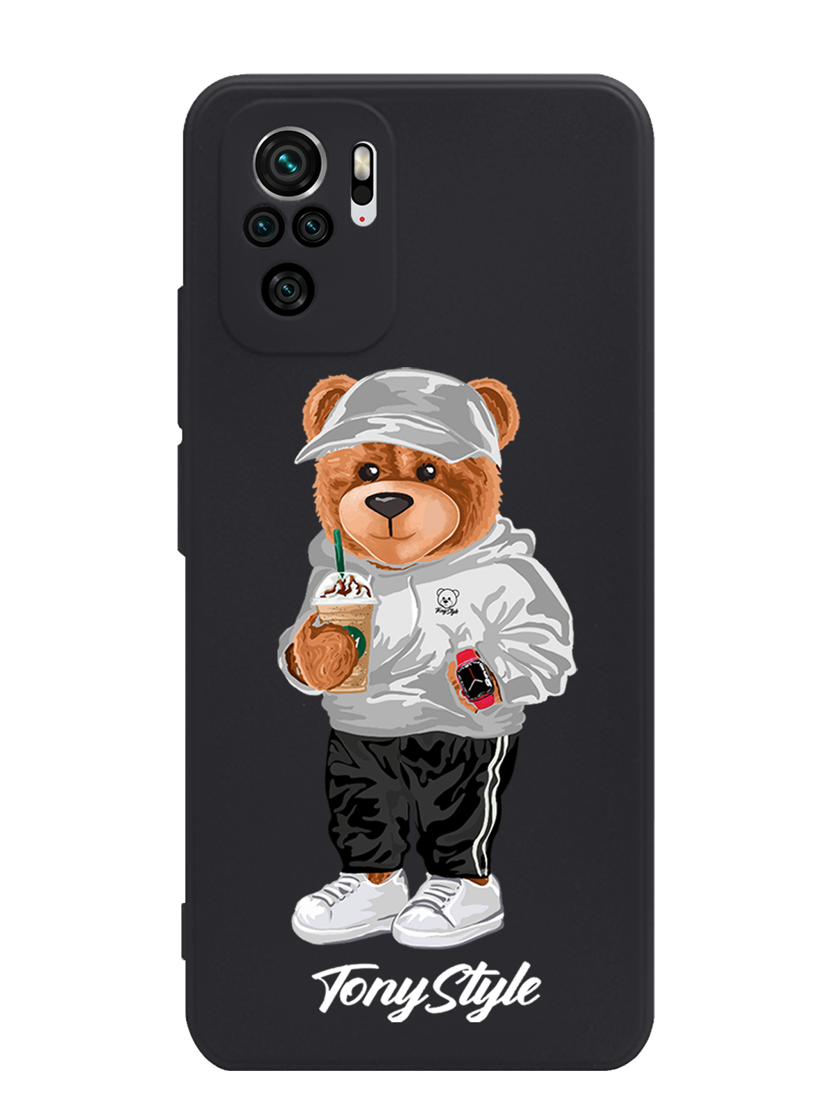 Чехол Tony Style Xiaomi Redmi Note 10 /10S Tony Style с кофе