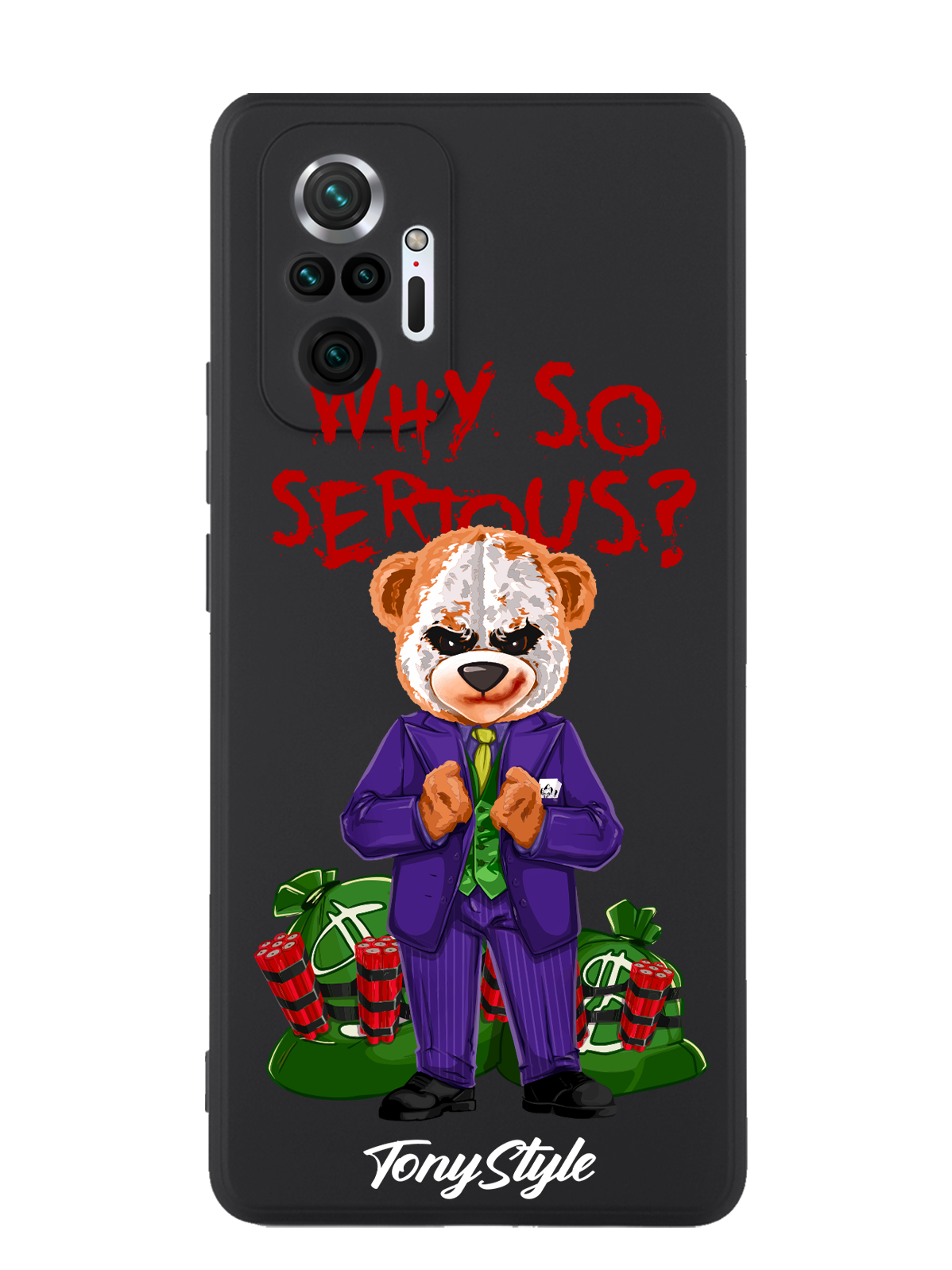 

Чехол Tony Style Xiaomi Redmi Note 10 Pro Tony Style Джокер Joker Why so serious, Xiaomi Redmi Note 10 Pro Tony Style Джокер Joker Why so serious