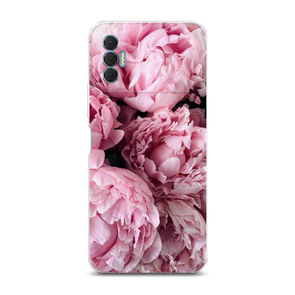 

Чехол Awog на Tecno Spark 8P "Нежные пионы", Разноцветный, 301450-8