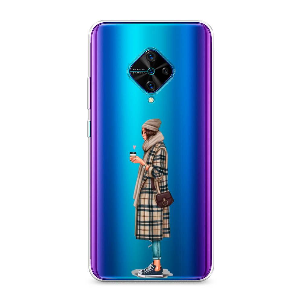 

Чехол для Vivo Y9s "Утренний кофе", Коричневый;бежевый, 262450-6