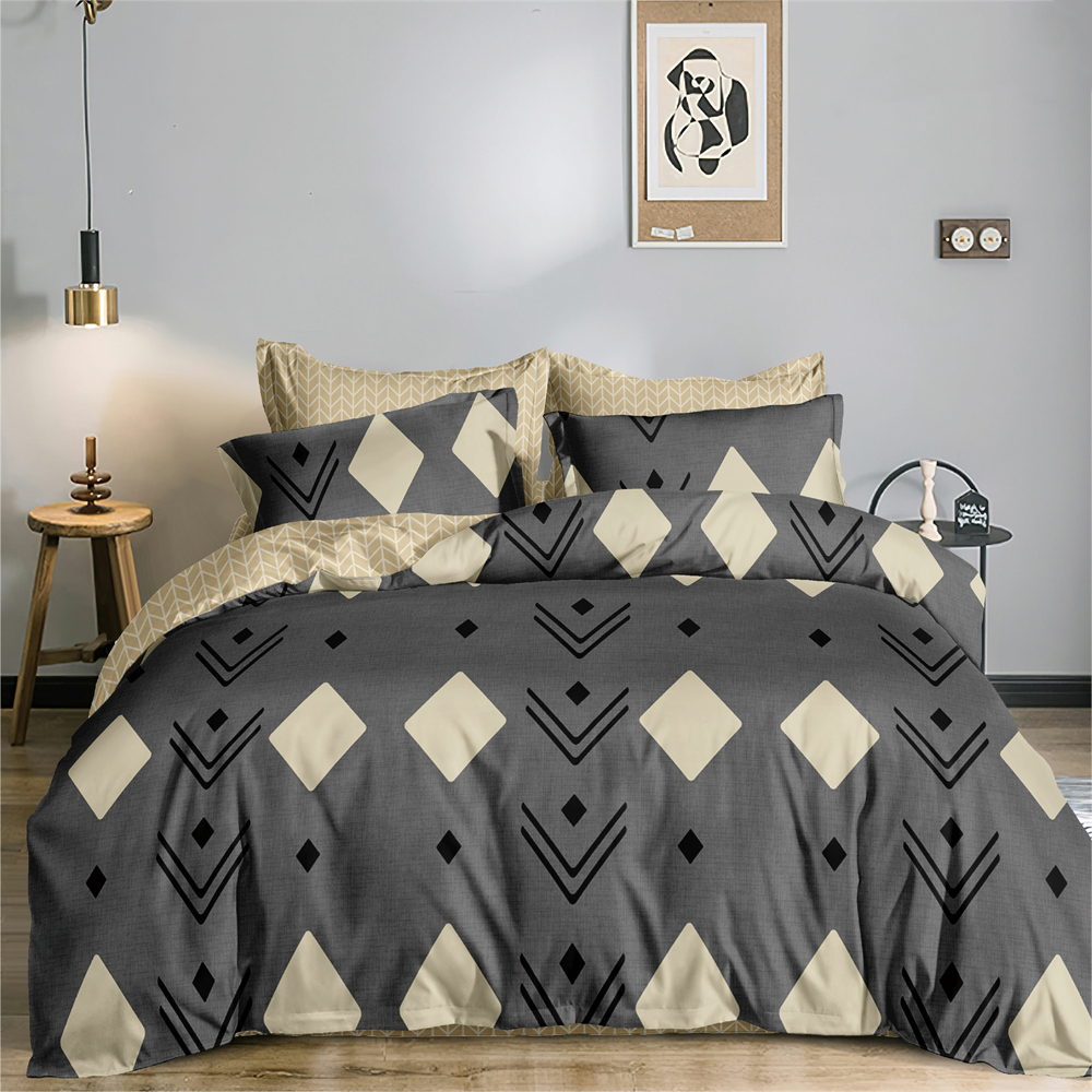 

Постельное белье на резинке Mercury Home Бахрейн Семейное Поплин 4 наволочки, Бахрейн