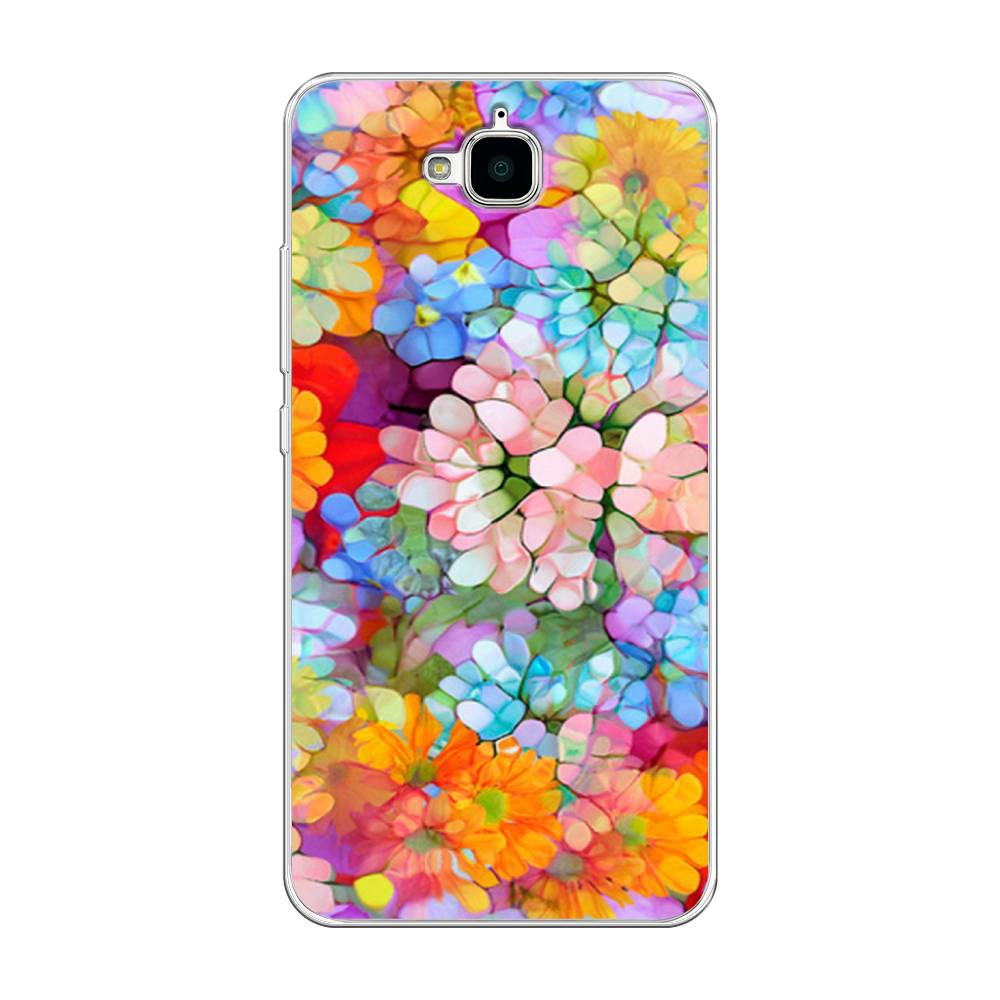 

Чехол на Honor 4C Pro "Цветы витраж", Оранжевый;розовый;голубой, 63250-3