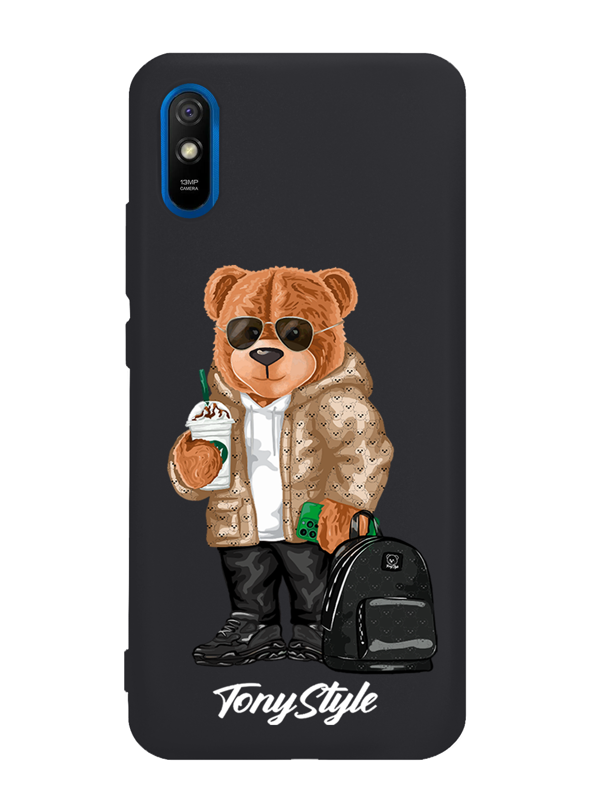 

Чехол Tony Style Xiaomi Redmi 9A Tony Style в очках, Коричневый;черный;белый, Xiaomi Redmi 9A Tony Style в очках