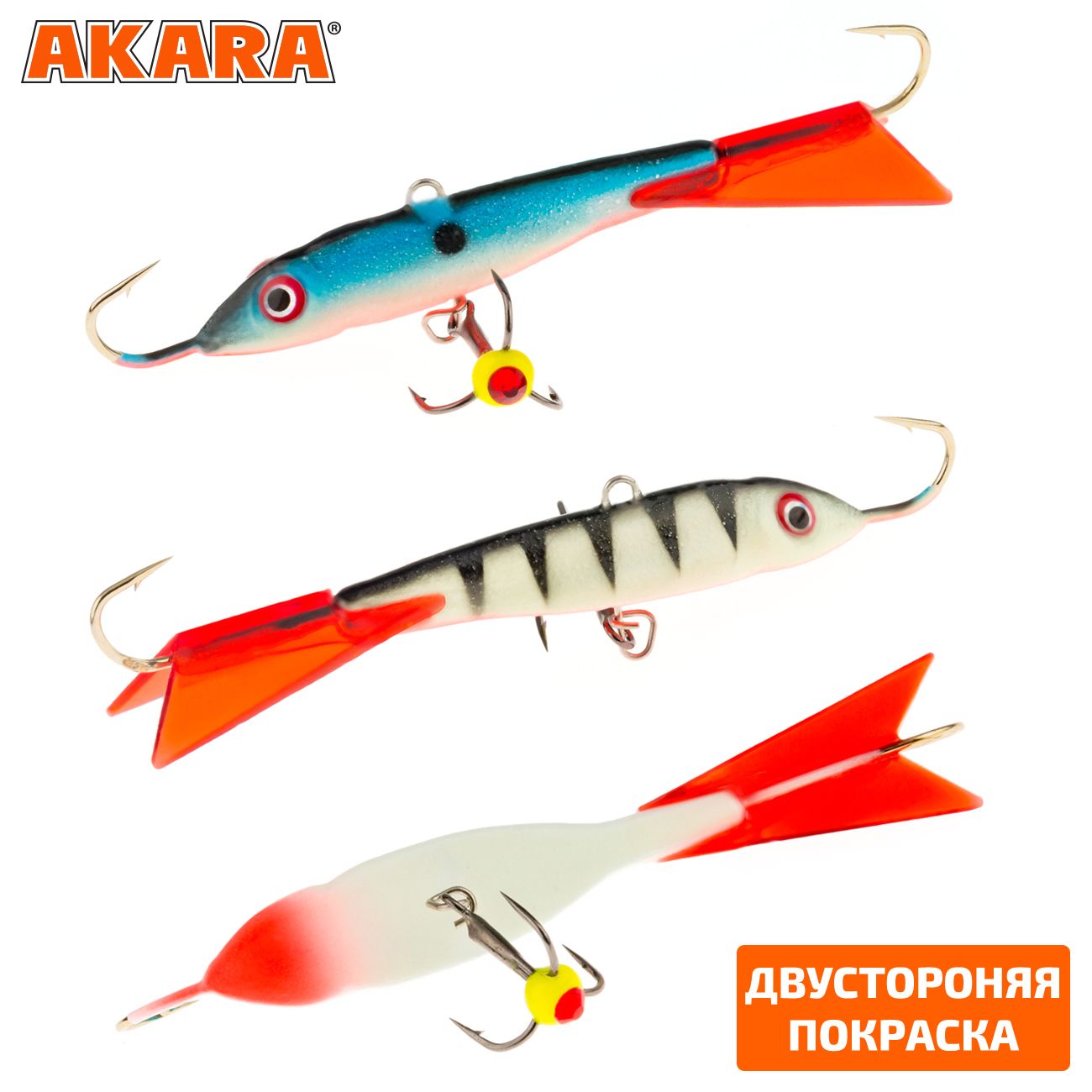 

Балансир Akara Ruff 60 мм 17 гр. 2,4in-3/5oz 23/24 2 штуки, Разноцветный, Ruff