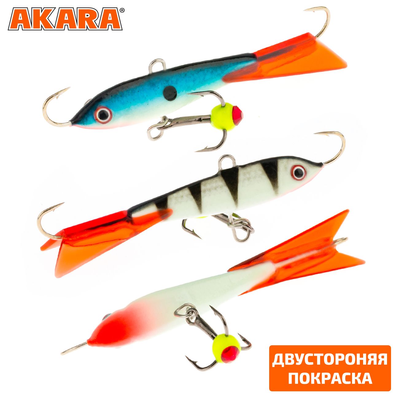 

Балансир Akara Legioner 50 мм 9 гр. 2,0in-1/3oz 23/24 2 штуки, Разноцветный, Legioner