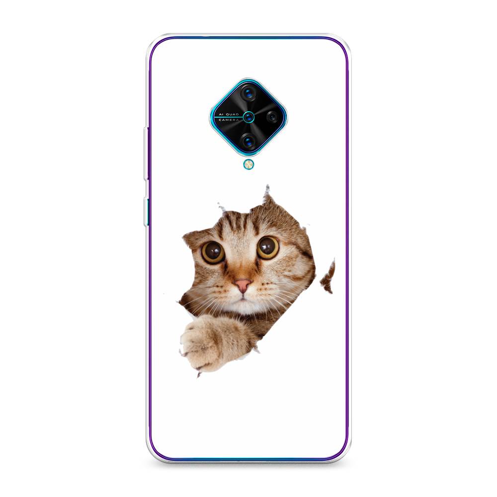 

Чехол для Vivo Y9s "Кот и бумага", Белый;коричневый, 262450-1