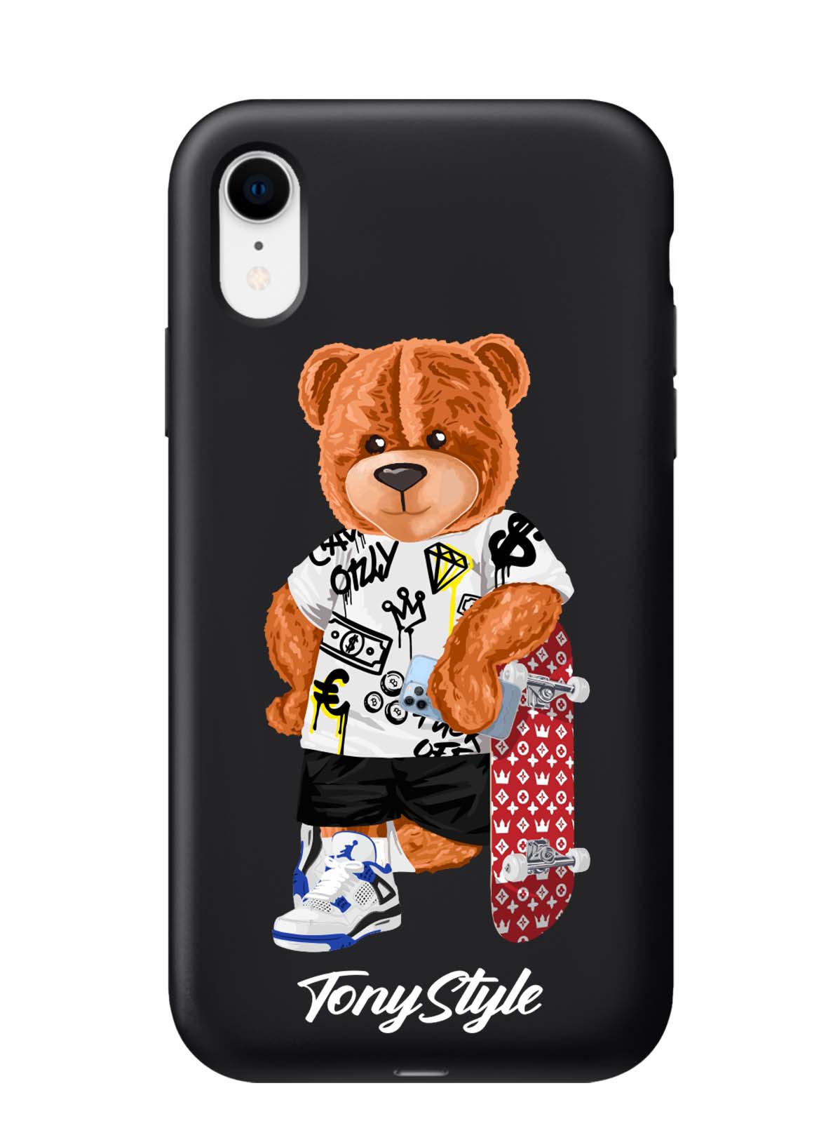 

Чехол Tony Style iPhone XR Tony Style со скейтом, Коричневый;черный;красный, iPhone XR Tony Style со скейтом