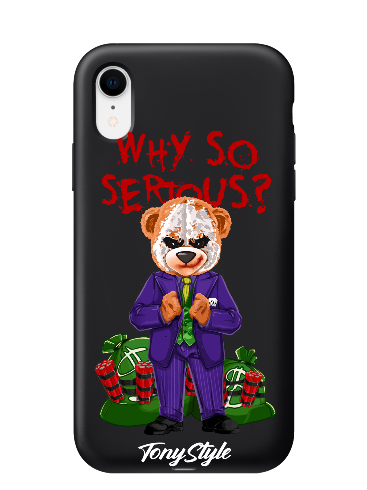 

Чехол Tony Style iPhone XR Tony Style Джокер Joker Why so serious, iPhone XR Tony Style Джокер Joker Why so serious
