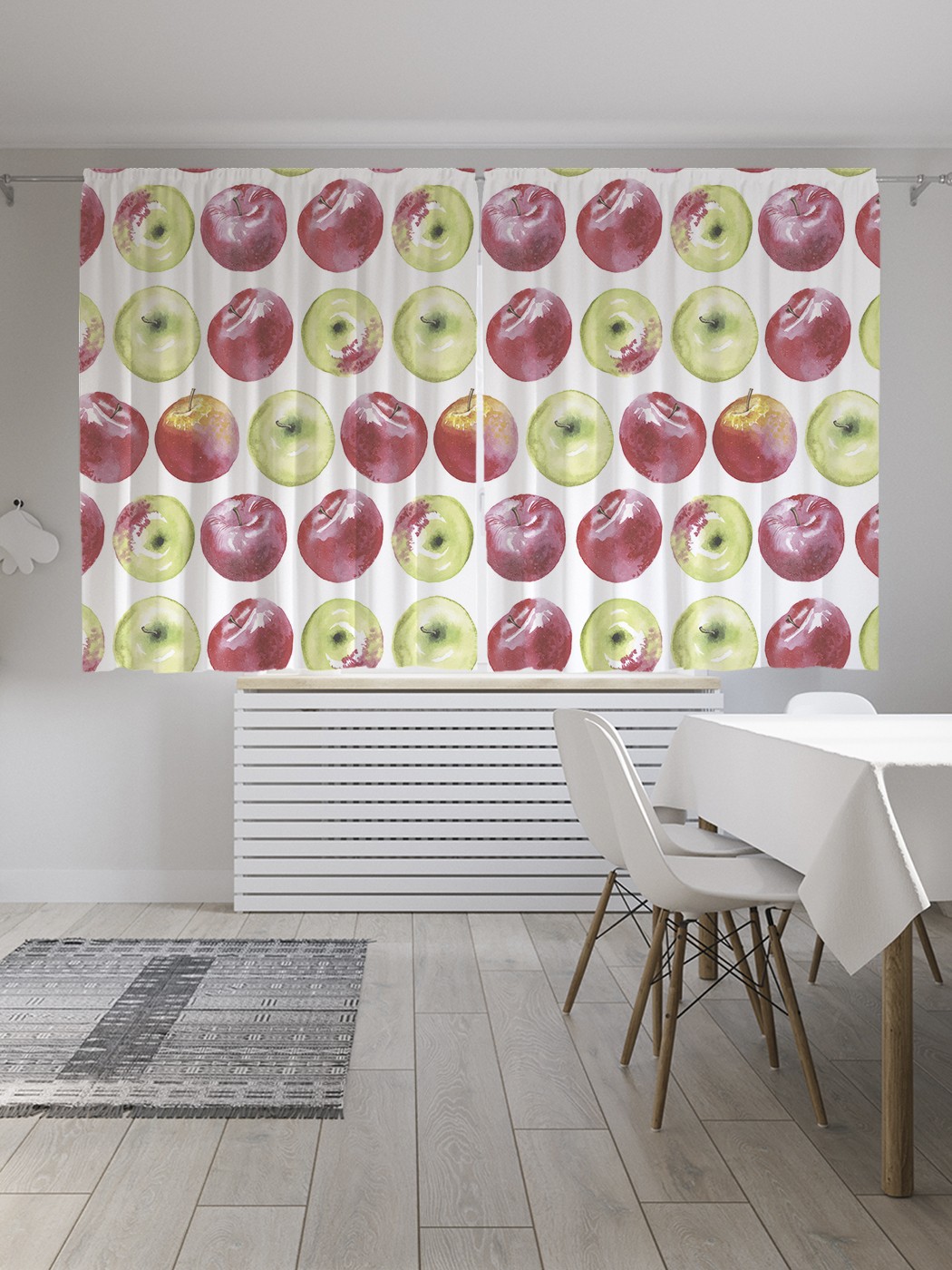 

Классические шторы JoyArty "Урожай яблок", серия Oxford DeLux, 2 полотна 145x180 см, Урожай яблок